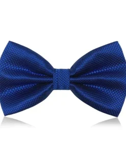 Clearance OUKU Men's Party Work Bow Tie - Plaid 1 PC Formal bow tie male solid color marriage bow ties for men butterfly cravat bowtie butterflies Gentlemen Tuxedo Classic Pure Color Party
