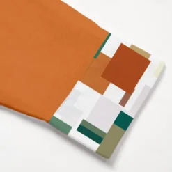 New OUKU Men's Patchwork Shirt Linen Shirt Summer Shirt Long Sleeve Basic Casual Beach Street Holiday Daily Wear Summer Fold-over Collar Orange