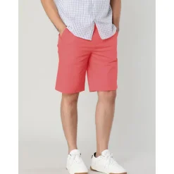 OUKU Men's Pink Shorts Shorts Chino Shorts Dress Shorts Bermuda shorts Pocket Plain Comfort Breathable Outdoor Daily Going out Fashion Casual Black Pink