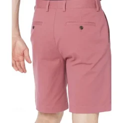 Online OUKU Men's Pink Shorts Summer Shorts Work Shorts Casual Shorts Buttons Pocket Plain Comfort Formal Party Work Fashion Classic Style Pink Khaki