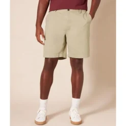 Online OUKU Men's Pink Shorts Summer Shorts Work Shorts Casual Shorts Buttons Pocket Plain Comfort Formal Party Work Fashion Classic Style Pink Khaki