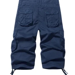 New OUKU Men's Pink Shorts Tactical Shorts Cargo Shorts Capri Pants Drawstring Flap Pocket Plain Comfort Breathable Outdoor Daily Going out Fashion Streetwear Black Pink