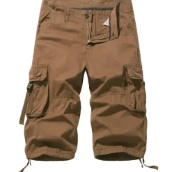 New OUKU Men's Pink Shorts Tactical Shorts Cargo Shorts Capri Pants Drawstring Flap Pocket Plain Comfort Breathable Outdoor Daily Going out Fashion Streetwear Black Pink