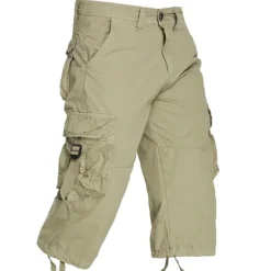 New OUKU Men's Pink Shorts Tactical Shorts Cargo Shorts Capri Pants Drawstring Flap Pocket Plain Comfort Breathable Outdoor Daily Going out Fashion Streetwear Black Pink