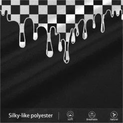 Discount OUKU Men's Plaid / Check Sweatpants Joggers Pants Trousers Mid Waist Drawstring Elastic Waist Fashion Business Casual Street Dailywear Pocket Spring Fall Winter 3D Print Black