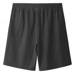 Discount OUKU Men's Plaid Geometric Pattern Shorts Summer Shorts Casual Shorts Mid Waist Vintage Designer Ethnic Style Casual Daily Holiday Pocket Drawstring Elastic Waist Designer Clothing Apparel