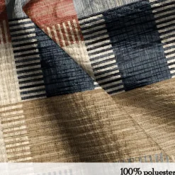 New OUKU Men's Plaid Golf Shirt Long Sleeve Polo Shirts Collared Shirts Vintage Casual Vacation Wear Formal Wear Festival Wear Buttons 3D Print Spring Fall Winter Blue