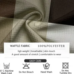New OUKU Men's Plaid Golf Shirt Long Sleeve Polo Shirts Collared Shirts Vintage Casual Vacation Wear Formal Wear Festival Wear Buttons 3D Print Spring Fall Winter Dark Brown Black White
