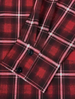 Best OUKU Men's Plaid Shirt Western Shirt Cowboy Shirt Long Sleeve Vintage Western Style Daily Wear Going out Weekend Fall & Winter Turndown Pocket Print Button-Down Black Burgundy Khaki Gray