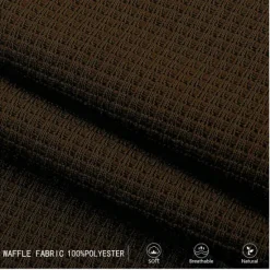 Discount OUKU Men's Plaid Waffle Polo Shirts Golf Shirt Long Sleeve Polo Shirts Collared Shirts Vintage Casual Vacation Wear Formal Wear Festival Wear Buttons 3D Print Spring Fall Winter Brown