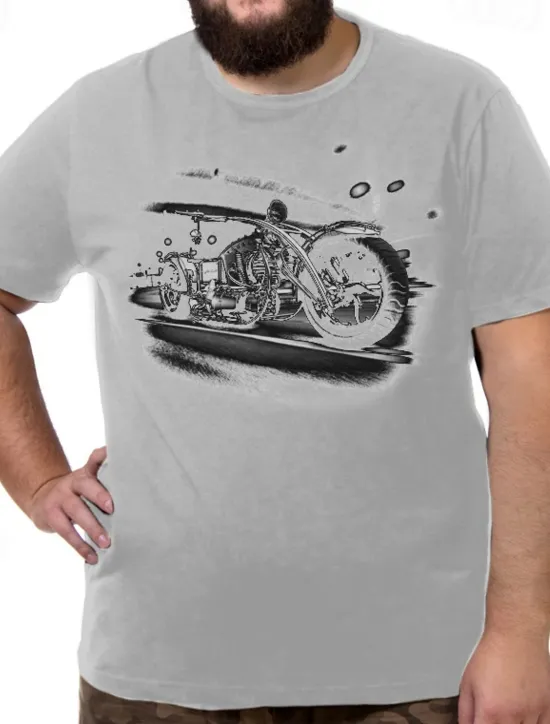 Discount OUKU Men's Plus Size Big Tall T shirt Tee Tee Crewneck Black White Navy Blue Short Sleeves Outdoor Going out Print Graphic Prints Clothing Apparel Cotton Blend Streetwear Stylish Casual