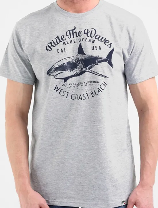 Discount OUKU Men's Plus Size Big Tall T shirt Tee Tee Crewneck Black White Navy Blue Short Sleeves Outdoor Going out Print Letter Fish Clothing Apparel Cotton Blend Streetwear Stylish Casual