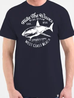 Discount OUKU Men's Plus Size Big Tall T shirt Tee Tee Crewneck Black White Navy Blue Short Sleeves Outdoor Going out Print Letter Fish Clothing Apparel Cotton Blend Streetwear Stylish Casual