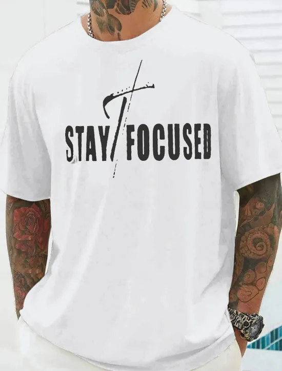 Clearance OUKU Men's Plus Size Big Tall T shirt Tee Tee Crewneck Black White Navy Blue Short Sleeves Outdoor Going out Print Graphic Prints Quotes & Sayings Clothing Apparel Cotton Blend Streetwear Stylish Casual