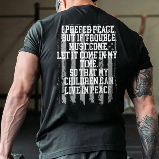 Discount OUKU Men's Plus Size T shirt Tee Big and Tall Graphic Crewneck Print Short Sleeves Streetwear Stylish Casual Tops Outdoor Going out Tops Black