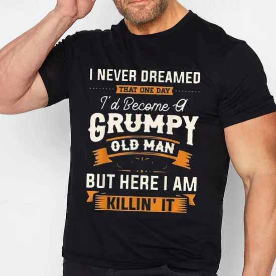 Online OUKU Men's Plus Size T shirt Tee Big and Tall Letter Crewneck Print Short Sleeves Stylish Casual Tops Outdoor Going out Tops