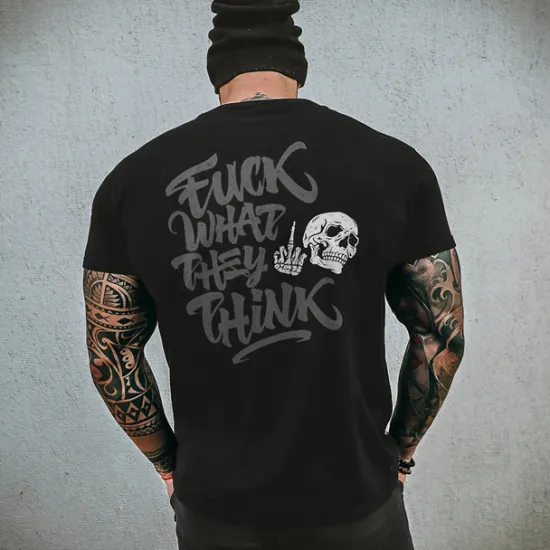 Online OUKU Men's Plus Size T shirt Tee Big and Tall Graphic Crewneck Print Short Sleeves Streetwear Stylish Casual Tops Outdoor Going out Tops Black