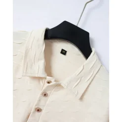Best OUKU Men's Polo Golf Polos Shirts Work Casual Lapel Classic Short Sleeve Basic Modern Solid Color Scales Buttons Spring & Summer Regular Fit Dark Brown Black White Beige Polo