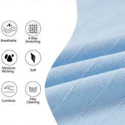 Online OUKU Men's Polo Golf Shirt Casual Holiday Ribbed Polo Collar Short Sleeve Fashion Basic Stripe Plain Button Quick Dry Summer Regular Fit Light Blue White Purple Khaki Polo