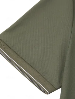 Sale OUKU Men's Polo Knit Polo Sweater Business Casual Lapel Short Sleeve Formal Color Block Buttons Summer Black Brown Army Green Polo