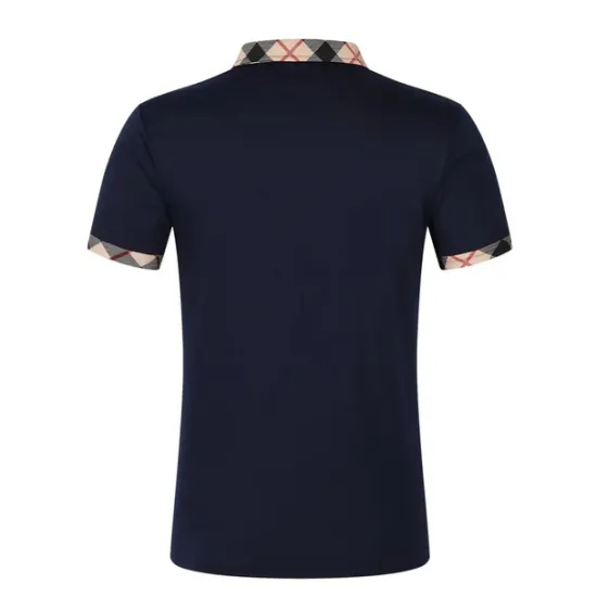 Hot OUKU Men's Polo Shirt Button Up Polos Casual Holiday Lapel Short Sleeve Fashion Basic Plaid Color Block Patchwork Summer Regular Fit Black White Red Navy Blue Sky Blue Beige Polo Shirt