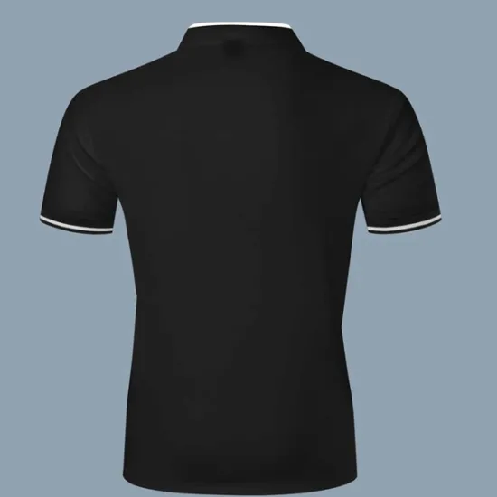 Discount OUKU Men's Polo Shirt Collarless Golf Shirts Casual Holiday Stand Collar Short Sleeve Fashion Basic Plain Button Summer Regular Fit Black White Burgundy Polo Shirt