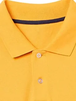 New OUKU Men's Polo Shirt Cotton Polo Shirt Outdoor Casual Polo Collar Long Sleeve Casual Comfortable Solid Color Plain Button Front Button-Down Spring Fall Regular Fit Black White Yellow Pink Navy Blue Blue
