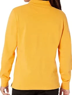 New OUKU Men's Polo Shirt Cotton Polo Shirt Outdoor Casual Polo Collar Long Sleeve Casual Comfortable Solid Color Plain Button Front Button-Down Spring Fall Regular Fit Black White Yellow Pink Navy Blue Blue