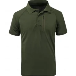 Outlet OUKU Men's Polo Shirt Golf Polo Work Street Classic Short Sleeve Fashion Muscle Solid Color Zipper Quick Dry Summer Spring Fall Black Army Green Navy Blue Gray Polo Shirt