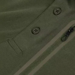 Outlet OUKU Men's Polo Shirt Golf Polo Work Street Classic Short Sleeve Fashion Muscle Solid Color Zipper Quick Dry Summer Spring Fall Black Army Green Navy Blue Gray Polo Shirt