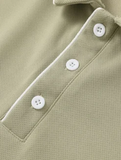 Online OUKU Men's Polo Shirt Golf Shirt Casual Sports Lapel Long Sleeve Fashion Basic Plain Button Spring & Fall Regular Fit Light Blue Pink Dark Blue Light Green Polo Shirt