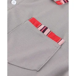 Best OUKU Men's Polo Shirt Golf Shirt Casual Sports Classic Short Sleeve Fashion Basic Plaid Color Block Patchwork Pocket Summer Regular Fit Black White Red Navy Blue Blue Green Polo Shirt