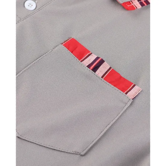 Best OUKU Men's Polo Shirt Golf Shirt Casual Sports Classic Short Sleeve Fashion Basic Plaid Color Block Patchwork Pocket Summer Regular Fit Black White Red Navy Blue Blue Green Polo Shirt