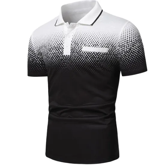 Clearance OUKU Men's Polo Shirt Golf Shirt Casual Holiday Ribbed Polo Collar Classic Short Sleeve Fashion Basic Color Block Button Summer Regular Fit Fire Red Black White Blue Orange Grey Polo Shirt