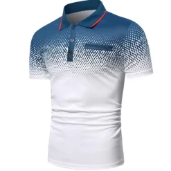 Clearance OUKU Men's Polo Shirt Golf Shirt Casual Holiday Ribbed Polo Collar Classic Short Sleeve Fashion Basic Color Block Button Summer Regular Fit Fire Red Black White Blue Orange Grey Polo Shirt