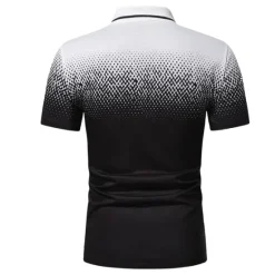 Clearance OUKU Men's Polo Shirt Golf Shirt Casual Holiday Ribbed Polo Collar Classic Short Sleeve Fashion Basic Color Block Button Summer Regular Fit Fire Red Black White Blue Orange Grey Polo Shirt