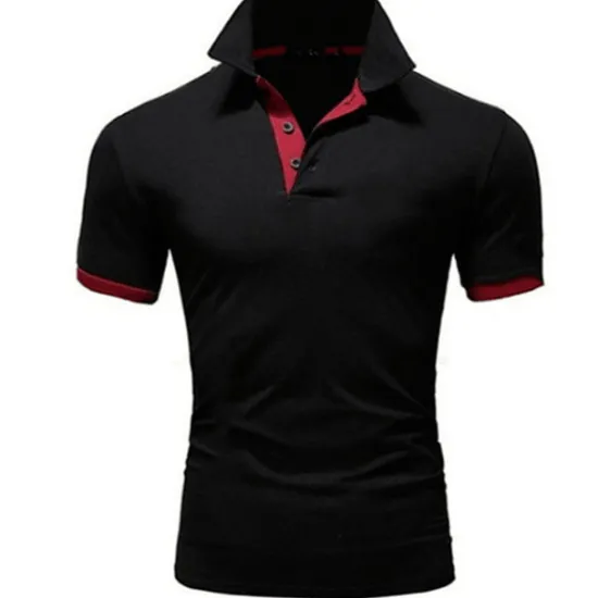 OUKU Men's Polo Shirt Golf Shirt Outdoor Casual Polo Collar Classic Short Sleeve Basic Classic Solid Color Button Front Button-Down Summer Regular Fit Apple Green Lake blue Black / Red Black White Yellow