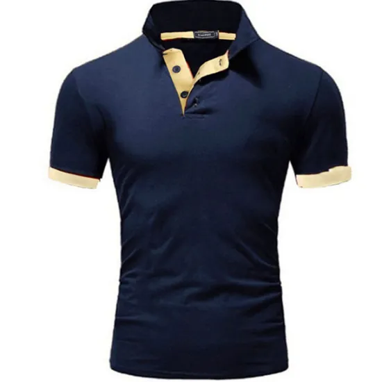 OUKU Men's Polo Shirt Golf Shirt Outdoor Casual Polo Collar Classic Short Sleeve Basic Classic Solid Color Button Front Button-Down Summer Regular Fit Apple Green Lake blue Black / Red Black White Yellow