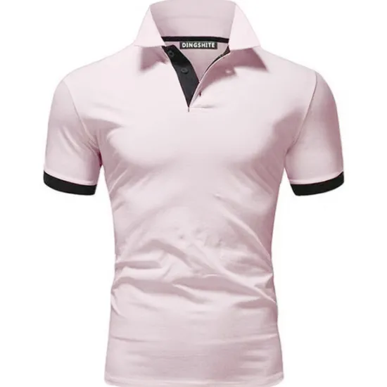 OUKU Men's Polo Shirt Golf Shirt Outdoor Casual Polo Collar Classic Short Sleeve Basic Classic Solid Color Button Front Button-Down Summer Regular Fit Apple Green Lake blue Black / Red Black White Yellow