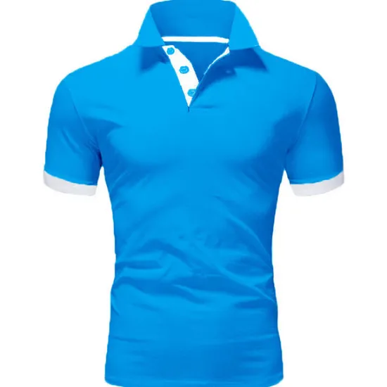 OUKU Men's Polo Shirt Golf Shirt Outdoor Casual Polo Collar Classic Short Sleeve Basic Classic Solid Color Button Front Button-Down Summer Regular Fit Apple Green Lake blue Black / Red Black White Yellow