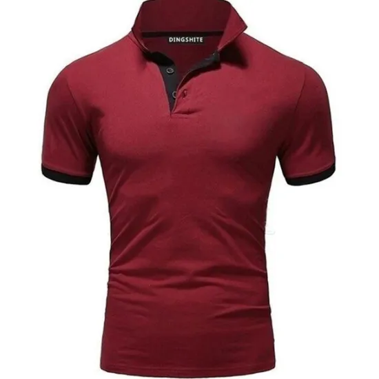 OUKU Men's Polo Shirt Golf Shirt Outdoor Casual Polo Collar Classic Short Sleeve Basic Classic Solid Color Button Front Button-Down Summer Regular Fit Apple Green Lake blue Black / Red Black White Yellow