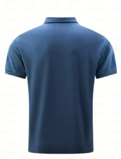 Hot OUKU Men's Polo Shirts Golf Shirt Casual Holiday Lapel Short Sleeve Fashion Basic Plain Classic Summer Regular Fit Black Army Green Navy Blue Orange Grey Polo Shirts