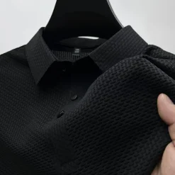 Hot OUKU Men's Polo Shirts Golf Shirt Casual Holiday Classic Short Sleeve Fashion Basic Plain Buttons Summer Regular Fit Navy Black White Yellow Green Dark Blue Polo Shirts
