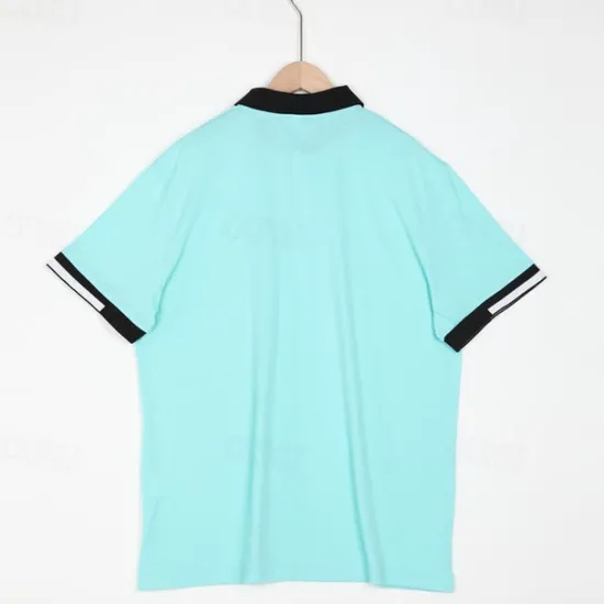 Best OUKU Men's Polo Shirts Sports Polo Shirts Casual Sports Ribbed Polo Collar Short Sleeve Fashion Basic Solid Color Classic Style Summer Regular Fit Black White Light Green Red Light Blue Polo Shirts