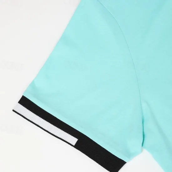 Best OUKU Men's Polo Shirts Sports Polo Shirts Casual Sports Ribbed Polo Collar Short Sleeve Fashion Basic Solid Color Classic Style Summer Regular Fit Black White Light Green Red Light Blue Polo Shirts