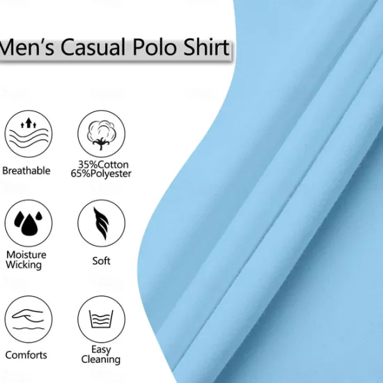 Best OUKU Men's Polo Shirts Sports Polo Shirts Casual Sports Ribbed Polo Collar Short Sleeve Fashion Basic Solid Color Classic Style Summer Regular Fit Black White Light Green Red Light Blue Polo Shirts