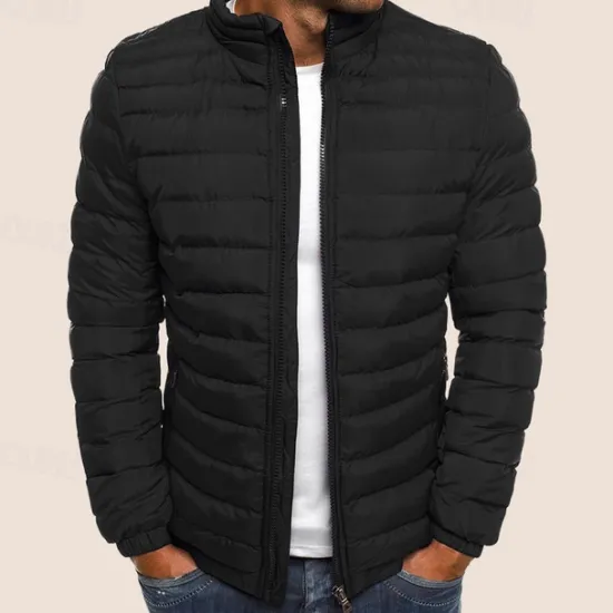 New OUKU Men's Puffer Jacket Transition Jacket Outdoor Classic Spring & Fall Polyester Windproof Lightweight Solid Color Light Blue Navy Big red Grass Green Vest