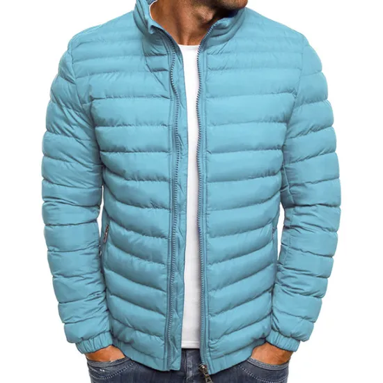 New OUKU Men's Puffer Jacket Transition Jacket Outdoor Classic Spring & Fall Polyester Windproof Lightweight Solid Color Light Blue Navy Big red Grass Green Vest