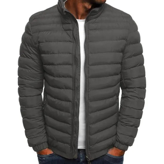 New OUKU Men's Puffer Jacket Transition Jacket Outdoor Classic Spring & Fall Polyester Windproof Lightweight Solid Color Light Blue Navy Big red Grass Green Vest