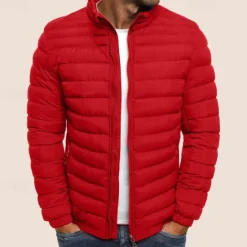 New OUKU Men's Puffer Jacket Transition Jacket Outdoor Classic Spring & Fall Polyester Windproof Lightweight Solid Color Light Blue Navy Big red Grass Green Vest